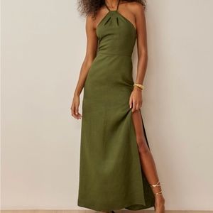Reformation green Elmer dress